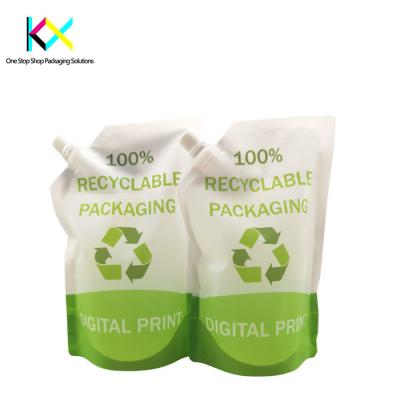 China Customized 9.6mm Spouted Stand Up Barrier Pouches Packaging Digital Printing for sale