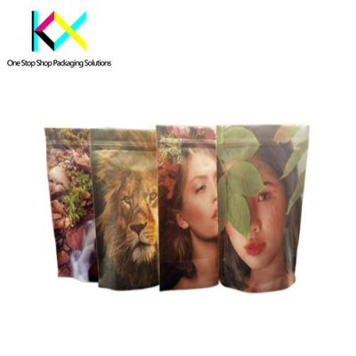 China Customization Kraft Paper Packaging Bags CTP Printing Kraft Paper Pouch Packaging for sale