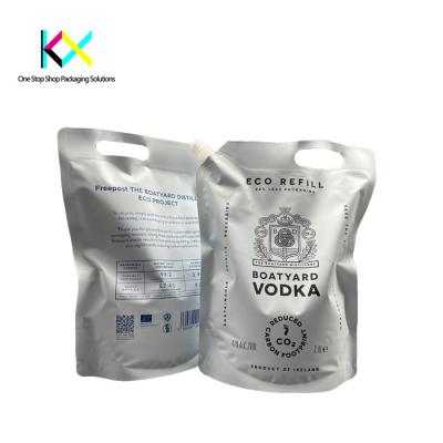 China Rotogravure Printing Liquid Packaging Pouch Bags High Barrier With Handle Hole for sale