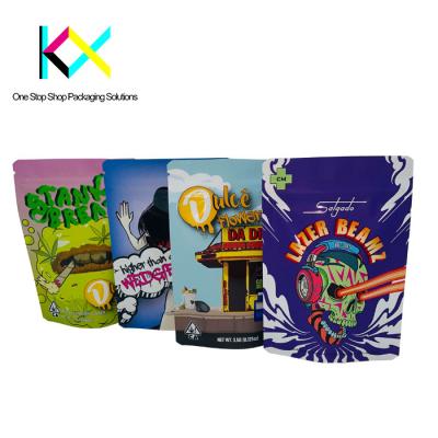 China Spot UV Glossy Mylar Ziplock Stand Up Bags Recyclable Resealable Pouches ISO9001 for sale