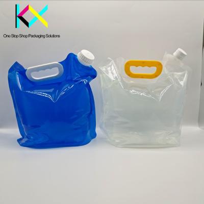 China 1L 1.5L 2L 3L 5L Liquid Packaging Pouch Juice Pouch Packaging With Handle for sale
