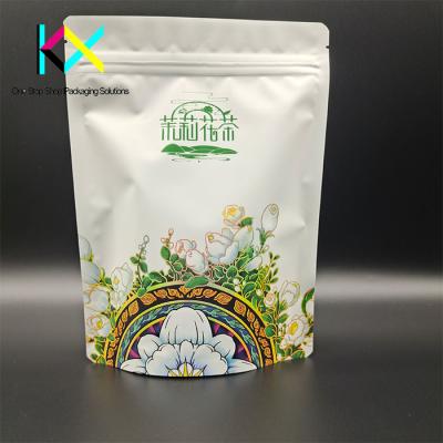 China Custom Printed Tea Packaging Bags Spot UV Technology Moisuture Proof for sale