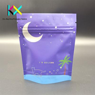 China Customizable Sealable Stand Up Plastic Bag Dry Food Nut Packaging Pouch 110um for sale
