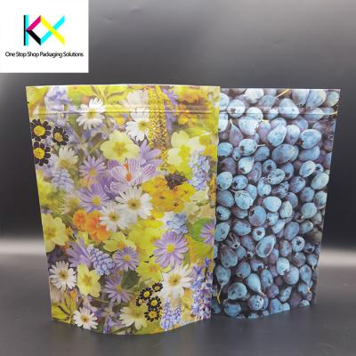 China CTP Printed Compostable Packaging Bags Kraft Paper / PLA Custom Standing Pouch for sale