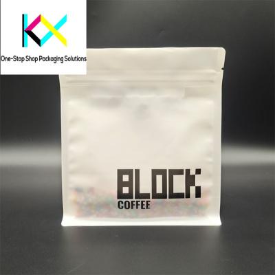 China 250g Kaffeebeutel Aluminiumfolie Flachbodenseite Gussetbeutel Mehrfarbig zu verkaufen