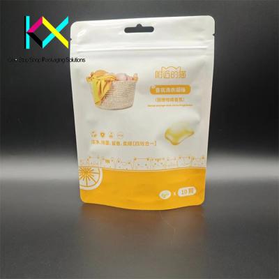 China Laundry Pods Commodity Packaging Mylar Ziplock Bag Digital Printing for sale