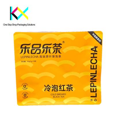 Chine Sacs à thé en papier kraft imprimé sur mesure, étiquette thermique, sacs debout certifiés BRC à vendre