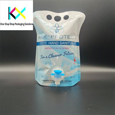 China ISO9001 1 Liter ausgespuckter Stehbeutel Saftverpackung Beutel mit Wasserhahn zu verkaufen