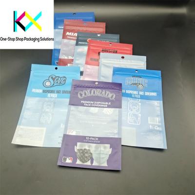 China Facial Mask Medical Products Packaging Flat Zipper Medical Device Pouches OEM for sale