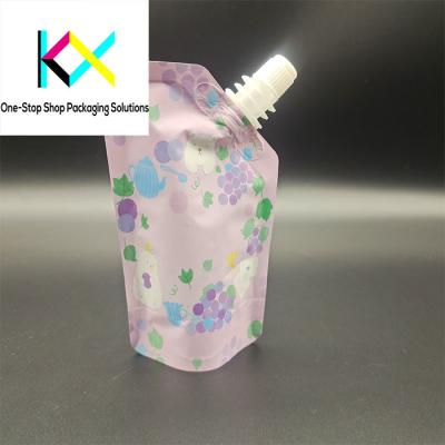 China 100ml 250ml 300ml 500ml 1L Digital Printed Juice Liquid Corner Spout Pouch 8.6mm Spout for sale