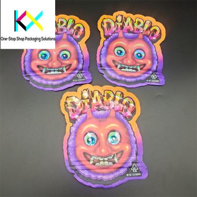 China Diseño personalizado Embalaje Snack Alimentos Bolsas de embalaje para dulces gomosos con forma especial en venta