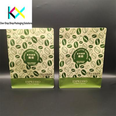 China 500g 1kg Rip Zipper Eco Friendly Coffee Bean Packaging Bags Paper Coffee Bags en venta