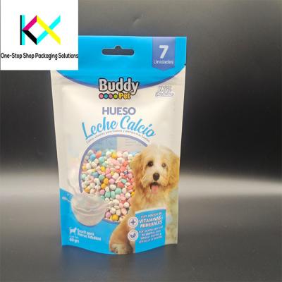 China Customized design 130um Stand up Pouch with Digital Printing for Pet Food Packaging Bags for sale
