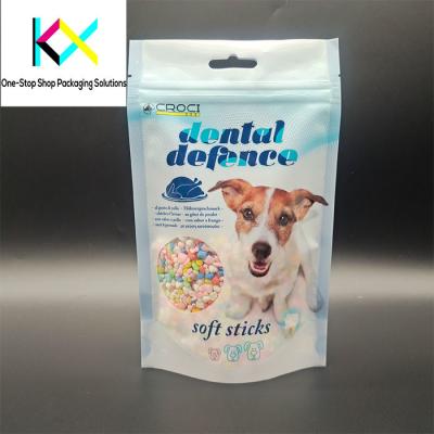 China Bolsas de embalaje de alimentos para mascotas impresas con HP Indigo 25000 en venta