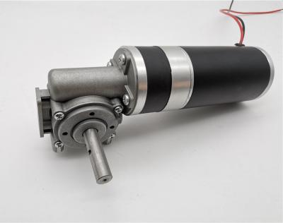 China Micro High Voltage 90V Low Rpm DC Gear Motor With Encoder , Worm Gear Motor for sale
