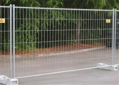 China 2.4mx2.1m Galvanized Temporary Fence With Concrete Filled Plastic Feet for sale