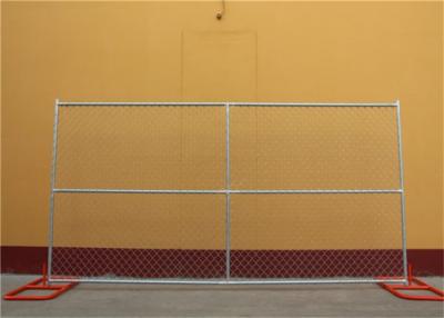 China 6FTx10FT Construction Chain Link Fence , Easily Installed Temporary Security Fencing for sale
