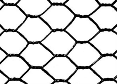 China Black Galvanized Chicken Wire Mesh , Hexagonal Chicken Wire With Strong Welding Points for sale