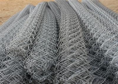 China Safe Diamond Wire Mesh Fence , Galvanized Chain Link Fabric 1.8mm Wire Diameter for sale