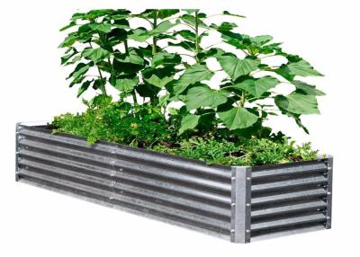 China 600x600MM Galvanized Raised Garden Beds 0.35 Zinc Plated Pipe Material for sale