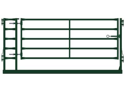 China Heavy Duty Farm Gate Fence / Powder Coated Metal Cattle Gates Color Customized for sale