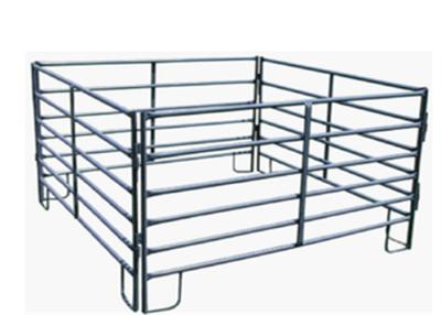 China Portable Sheep Round Pipe Corral Fence Panels 2.1m Width Zinc Coating for sale