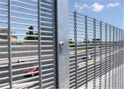 China Grey Steel Fence Panel 358 Military Garden Fence Wire Mesh 3m Height for sale