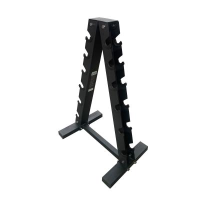 China Strength Training Stand Dumbbell Storage Rack A Frame 6 Tier Dumbbell Rack Stand for sale