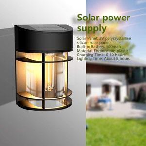 China Constantly Bright Solar Garden Wall Light 5V 150MA Solar Panel Waterproof for sale