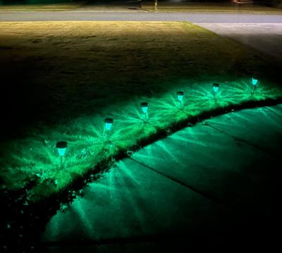 China O caminho solar de 2 RGB ilumina a luz de vidro exterior do diodo emissor de luz impermeável para a passagem do gramado da jarda à venda