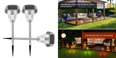 China Waterproof Tempered Glass Solar Garden Lights In Ground Solar Landscape Lighting for sale