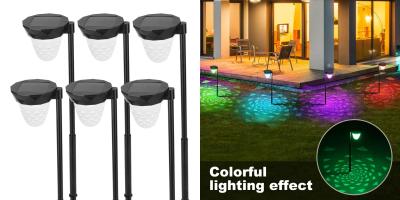 China IP65 waterproof Solar garden Lights solar powered colorful ground light for sale