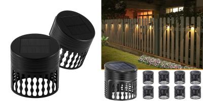 China Decorative light effect solar garden lights LED lighting for fence wall decor for sale