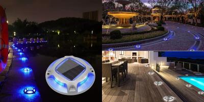 China IP67 Waterproof Solar Dock Light Durable Aluminum Pathway Solar Deck Lights for sale