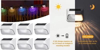China Garden LED Lighting Solar Fence Lights Garden Wall Light Decorative Ambient Lamps for sale