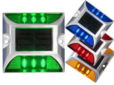 China Pedestrian Solar Flashing Road Studs square blinking Solar Road Reflectors for sale