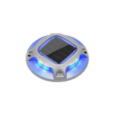 China Outdoor Waterproof Aluminum Solar Dock Light Warm White Blue For Garden Lawn for sale