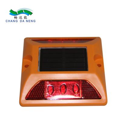 China Bright  ABS Solar Road Studs Raised Pavement Marker Plastic Cat Eyes Reflector for sale