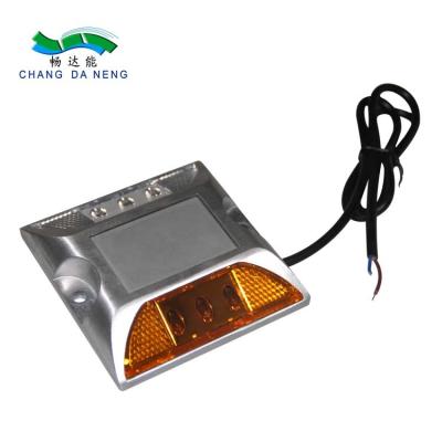 China IP68 led road stud  with wire shell aluminum alloy warning for tunnel safety for sale