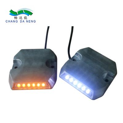 China Aluminum LED Traffic Signal Lights DC12-24V Tunnel Road Stud 12 Leds For Tunnel for sale