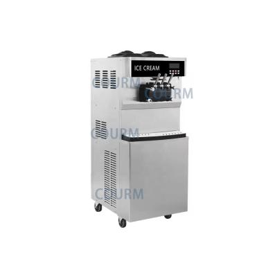 China COURM Factory Price Double System Cheap Ice Cream Machine Ice Cream Making Machines Ice Machine for sale