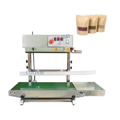 China New Type FR-450 Vertical Continuous Sealing Machine Bag Printer for Bag Plastic Printing Machine Steel Seal Thermal Plastic 15cm for sale