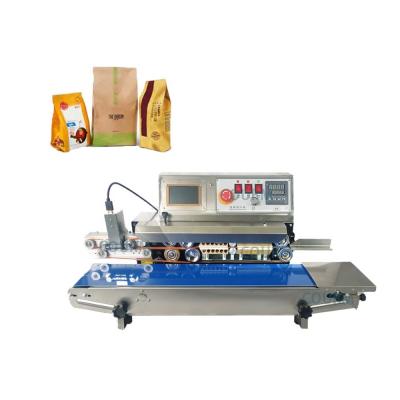 China Automatic commercial high frequency horizontal food plastic nylon bag stainless steel continuous sealing machine for sale