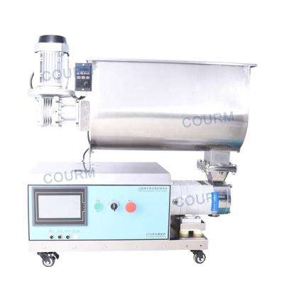 China Semi automatic rotor pump sesame sauce cooking oil hot pot bottom material ham sausage solid mixing hopper filling machine for sale