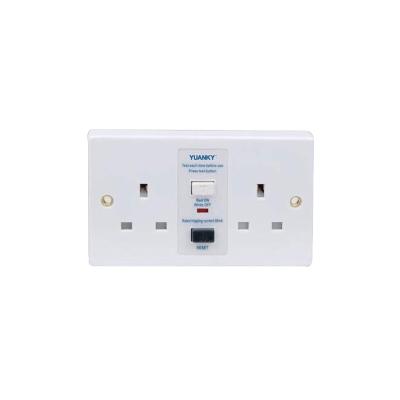 China HWSP 13A RCD Wall Switched Socket Protected Safety Industrial Commercial Controls for sale