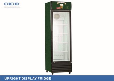 China Promotional 228L Upright Display Refrigerator With Fan Cooling System for sale