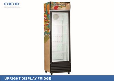 China Auto Defrost 400L Upright Display Refrigerator With lock and key for sale