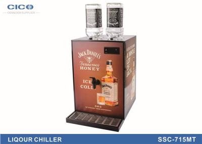China Hotel Tall Liquor Bottle Holder Dispenser Customized Logo Branding for sale