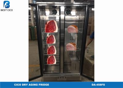 China Dual Door Meat Dry Aging Refrigerator, Commercial Dry Aging Coolers for sale