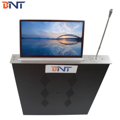 China LCD monitor lifting conference system with retractable monitor and discussion mirophone for sale